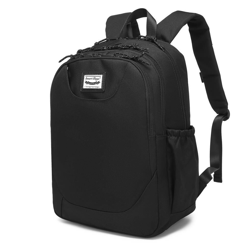 Smart Bags Sırt Çantası Okul Boyu Laptop Gözlü 3199 01 Siyah