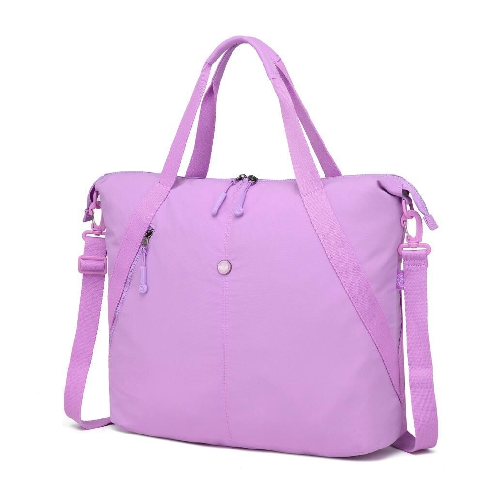 Smart Bags Mikro Poly Kumaş Büyük Boy Kadın Omuz Çantası 3335 Lila