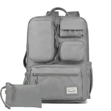 Smart Bags Sırt Çantası Okul Boyu Kalem Kutusu Hediyeli 3210 Vizon