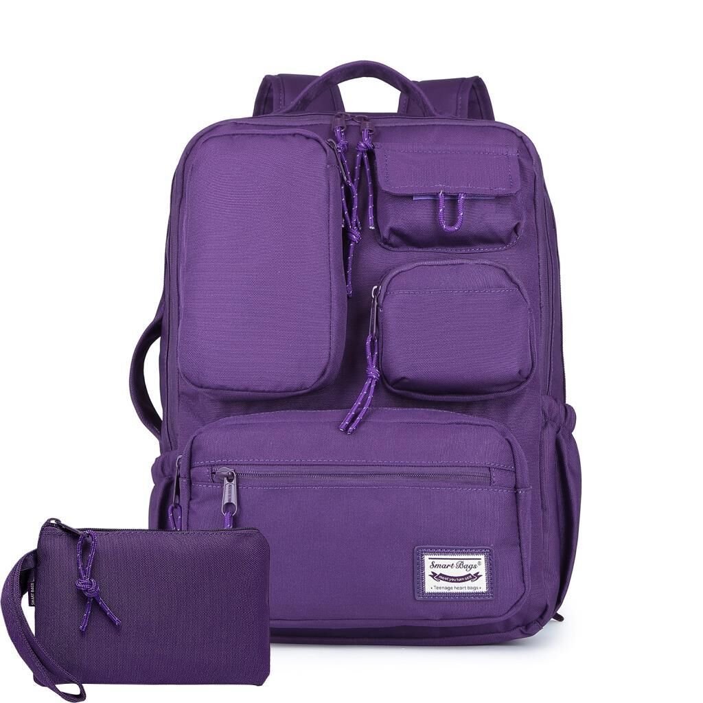 Smart Bags Sırt Çantası Okul Boyu Kalem Kutusu Hediyeli 3210 Mor