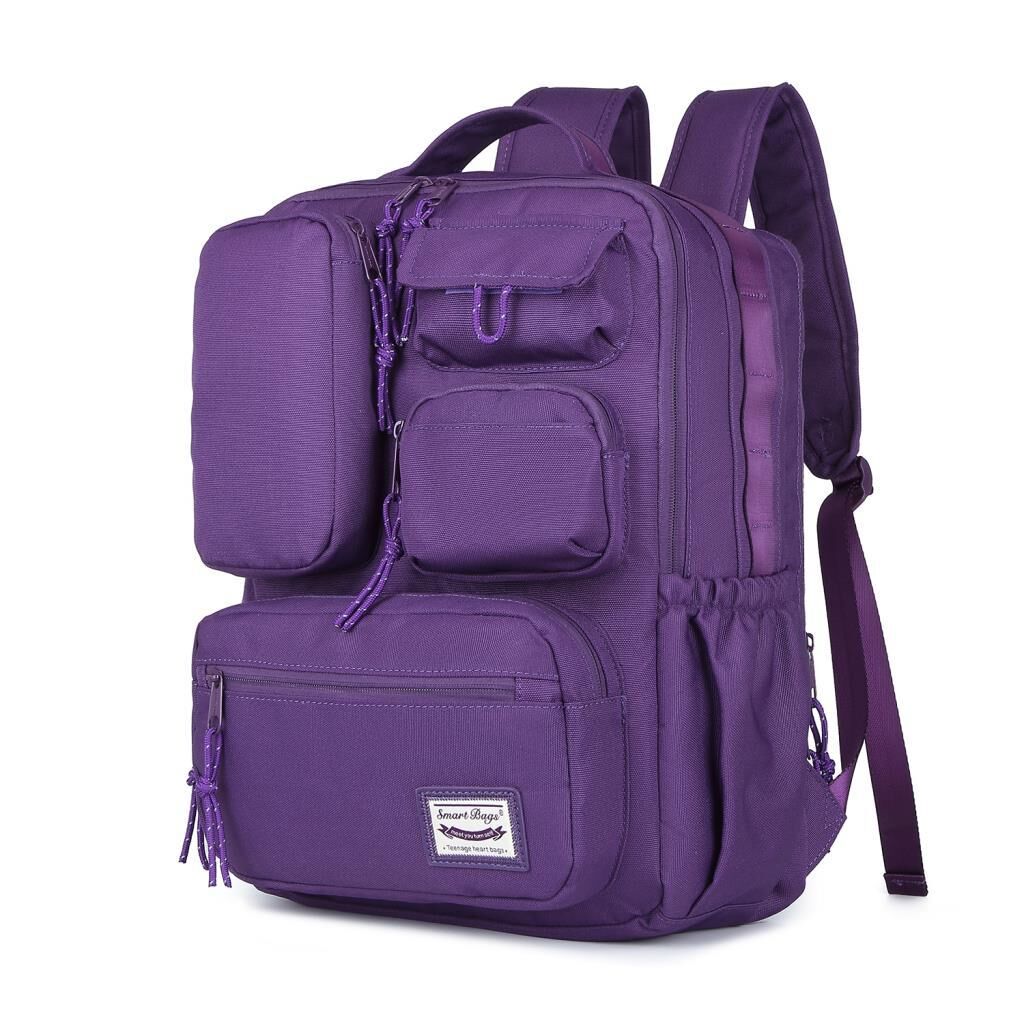 Smart Bags Sırt Çantası Okul Boyu Kalem Kutusu Hediyeli 3210 Mor