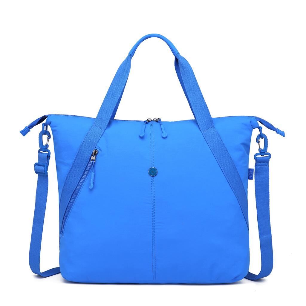 Smart Bags Mikro Poly Kumaş Büyük Boy Kadın Omuz Çantası 3335 Mavi