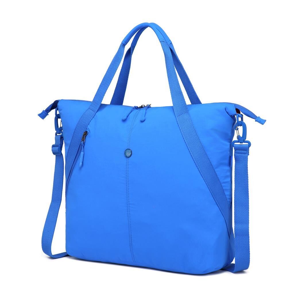 Smart Bags Mikro Poly Kumaş Büyük Boy Kadın Omuz Çantası 3335 Mavi