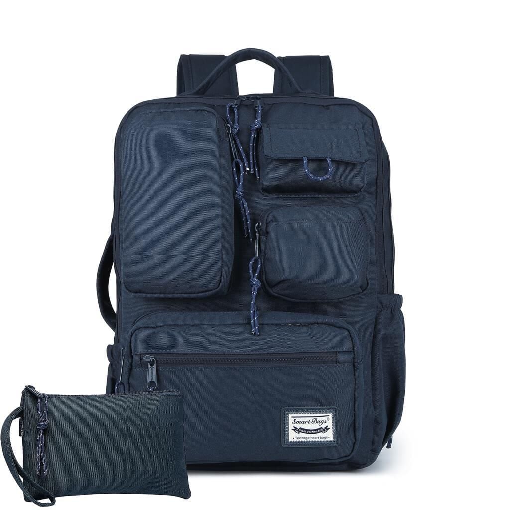 Smart Bags Sırt Çantası Okul Boyu Kalem Kutusu Hediyeli 3210 Lacivert