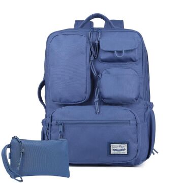 Smart Bags Sırt Çantası Okul Boyu Kalem Kutusu Hediyeli 3210 J.Mavi