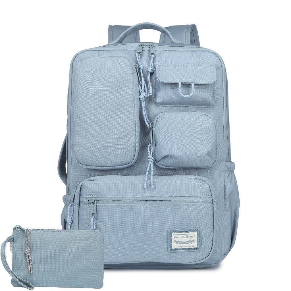 Smart Bags Sırt Çantası Okul Boyu Kalem Kutusu Hediyeli 3210 Buz Mavi