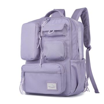 Smart Bags Sırt Çantası Okul Boyu Kalem Kutusu Hediyeli 3210 Eflatun