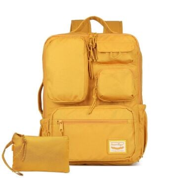 Smart Bags Sırt Çantası Okul Boyu Kalem Kutusu Hediyeli 3210 Hardal