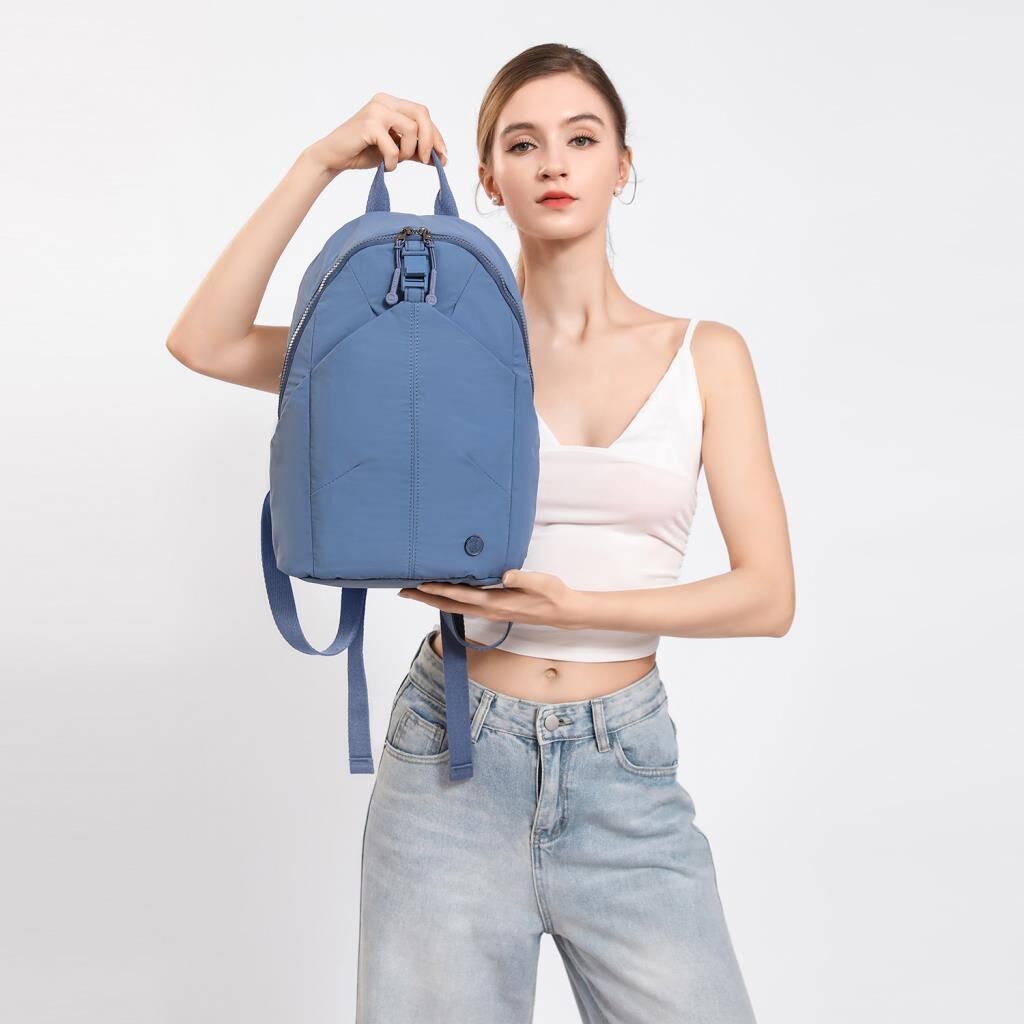 Smart Bags Mikro Poly Kumaş Kadın Sırt Çantası 3336 Mavi