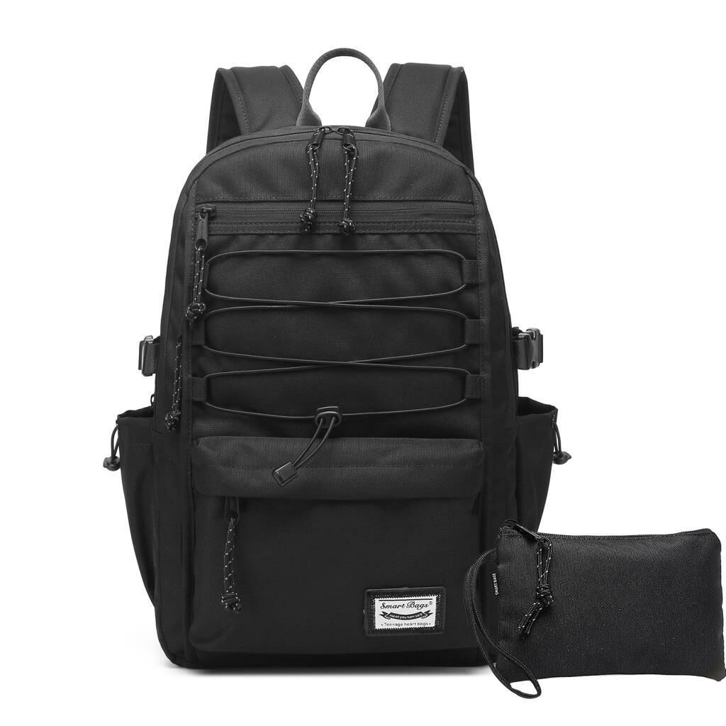 Smart Bags Sırt Çantası Okul Boyu Kalem Kutusu Hediyeli 3156 01 Siyah
