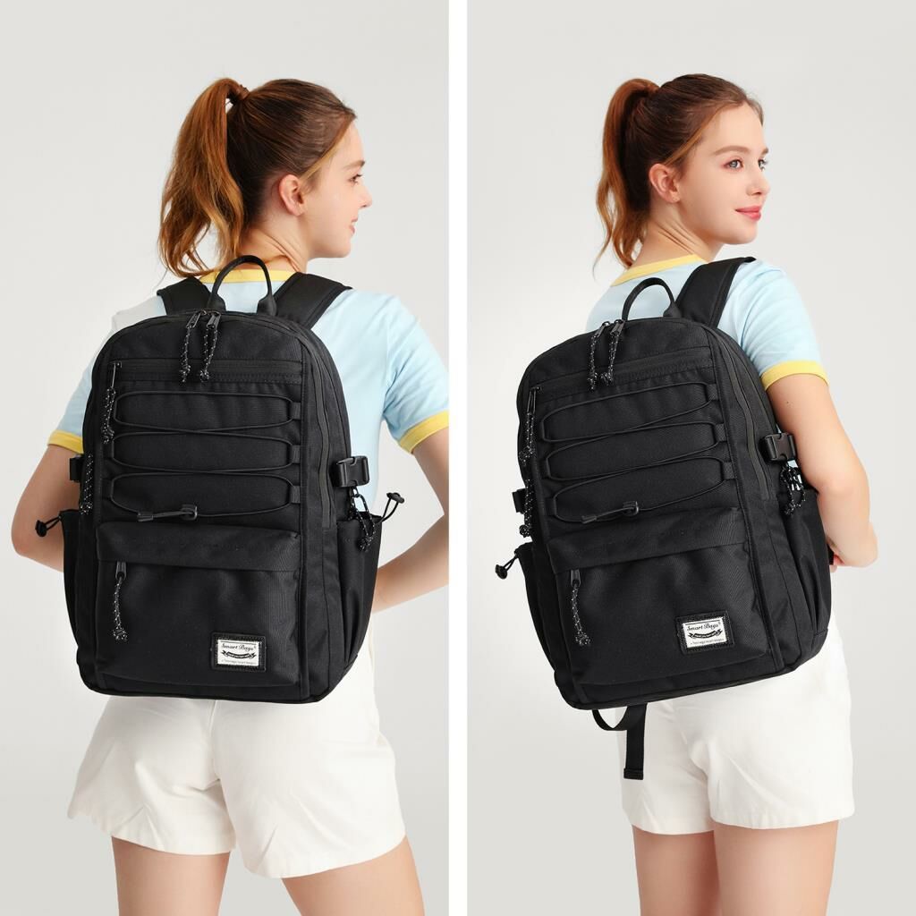 Smart Bags Sırt Çantası Okul Boyu Kalem Kutusu Hediyeli 3156 01 Siyah