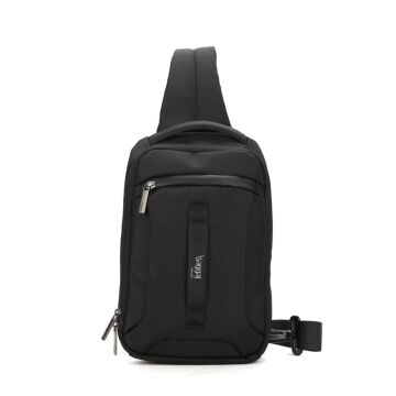 Baggaj Tek Askılı Çapraz Bodybag Sırt Çantası Siyah