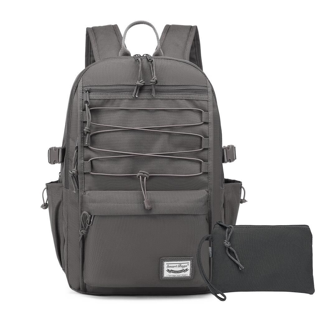 Smart Bags Sırt Çantası Okul Boyu Kalem Kutusu Hediyeli 3156 Koyu Gri