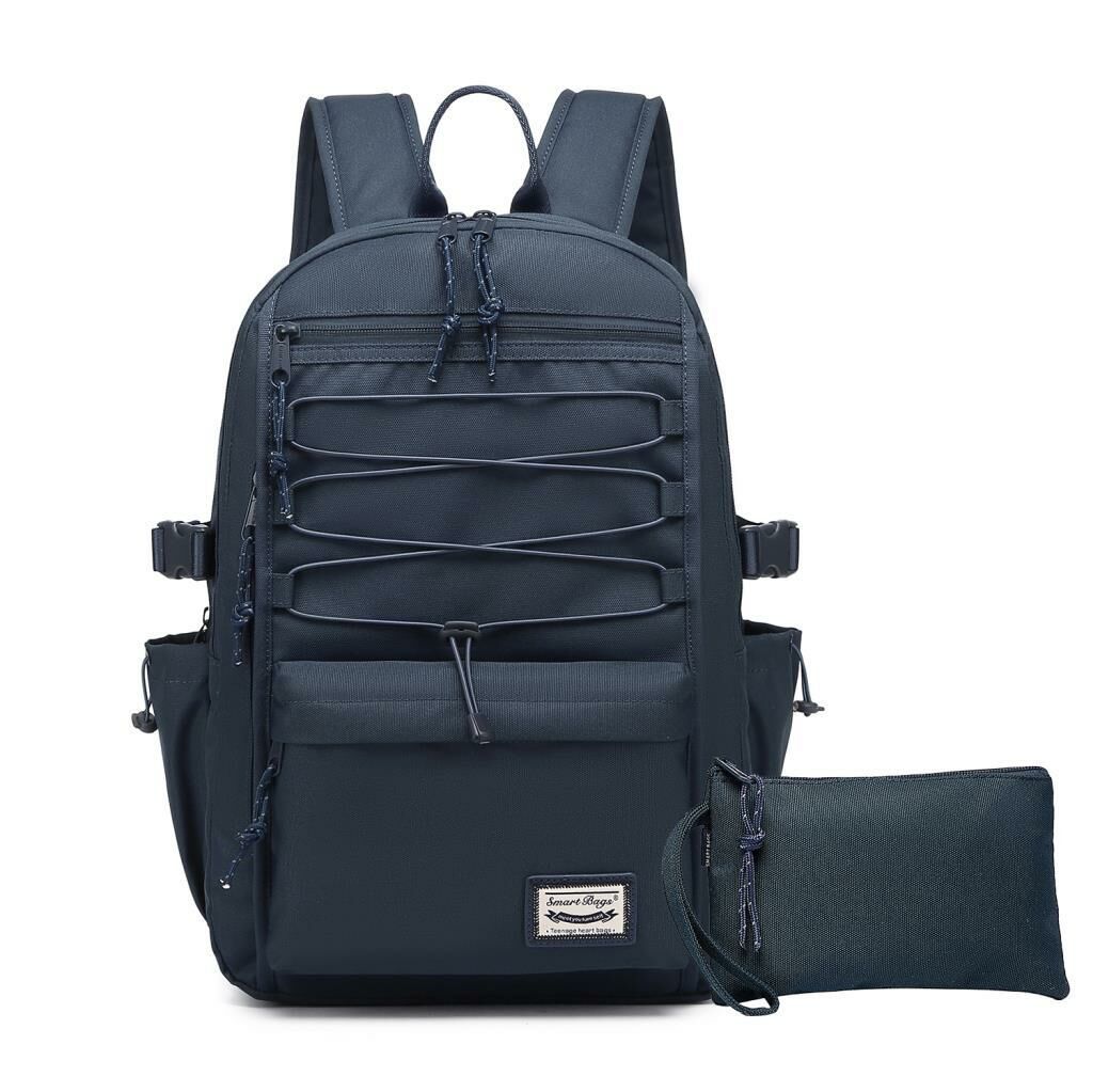 Smart Bags Sırt Çantası Okul Boyu Kalem Kutusu Hediyeli 3156 Lacivert
