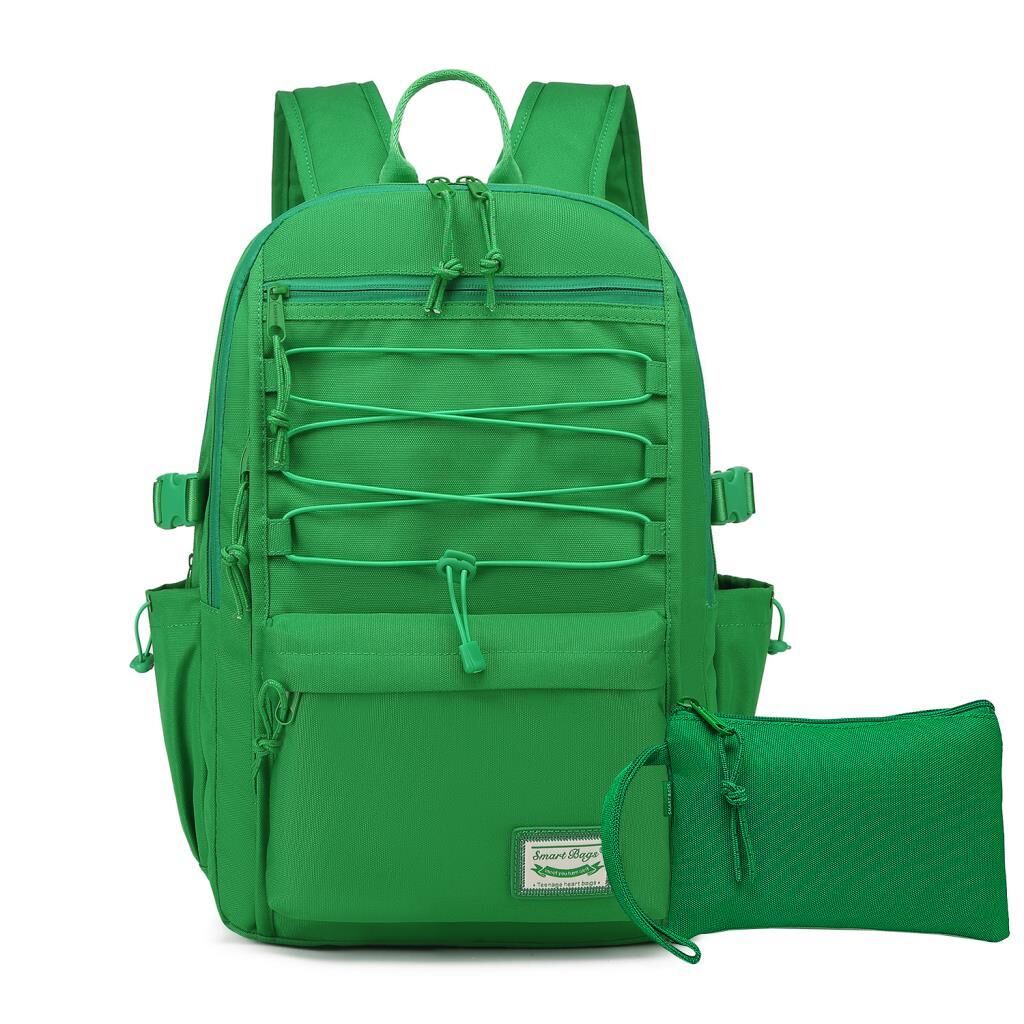 Smart Bags Sırt Çantası Okul Boyu Kalem Kutusu Hediyeli 3156 Yeşil
