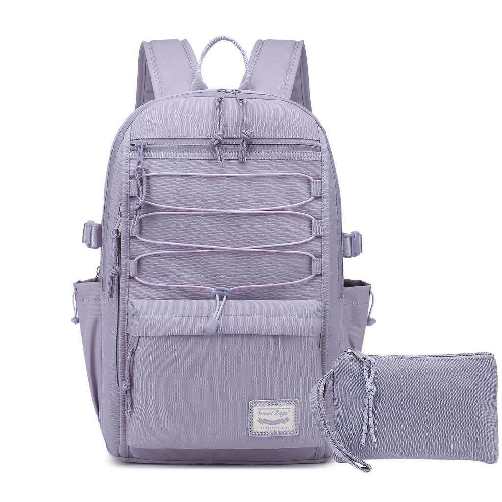 Smart Bags Sırt Çantası Okul Boyu Kalem Kutusu Hediyeli 3156 Eflatun