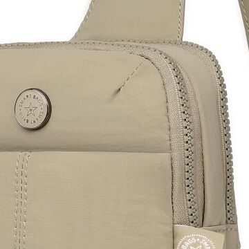 Smart Bags Mikro Poly Kumaş Kadın Bodybag Postacı Çantası 3337 Vizon