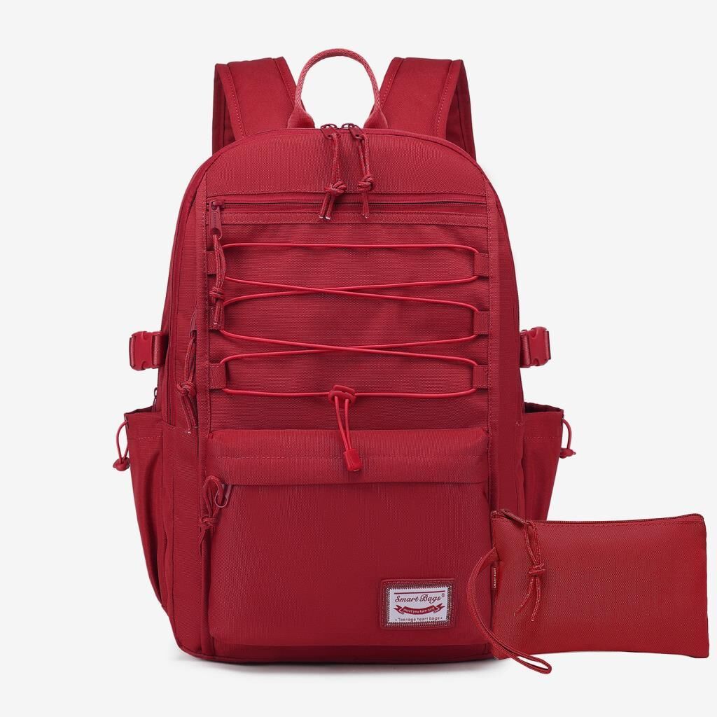 Smart Bags Sırt Çantası Okul Boyu Kalem Kutusu Hediyeli 3156 Vişne