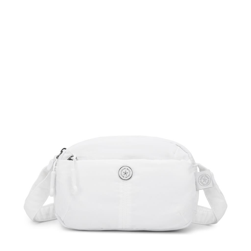 Smart Bags Mikro Poly Kumaş Mini Boy Postacı Kadın Çantası 3339 Beyaz