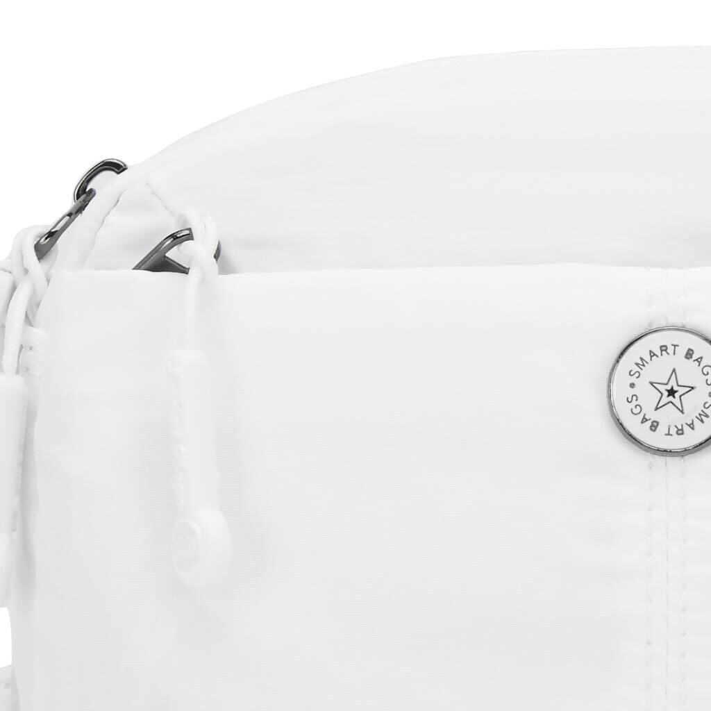 Smart Bags Mikro Poly Kumaş Mini Boy Postacı Kadın Çantası 3339 Beyaz