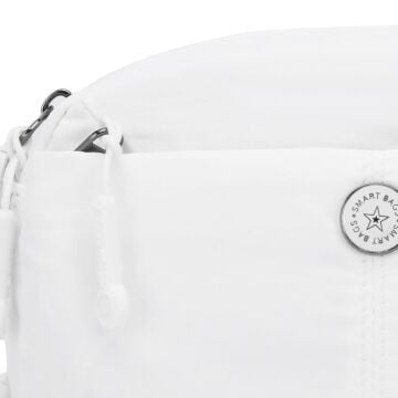 Smart Bags Mikro Poly Kumaş Mini Boy Postacı Kadın Çantası 3339 Beyaz