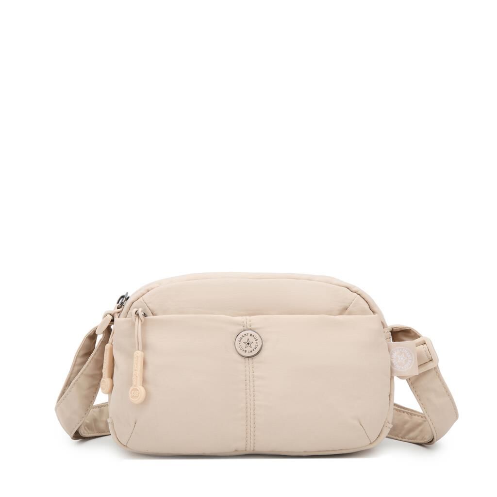 Smart Bags Mikro Poly Kumaş Mini Boy Postacı Kadın Çantası 3339 Bej