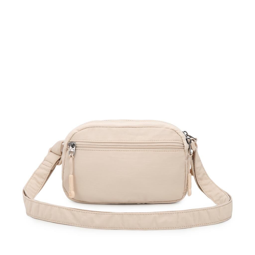 Smart Bags Mikro Poly Kumaş Mini Boy Postacı Kadın Çantası 3339 Bej