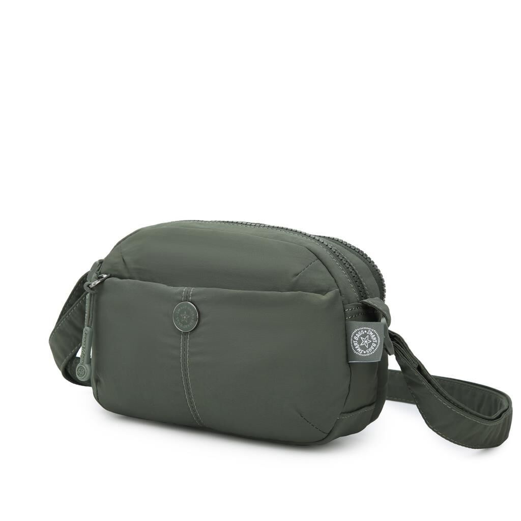 Smart Bags Mikro Poly Kumaş Mini Boy Postacı Kadın Çantası 3339 Haki