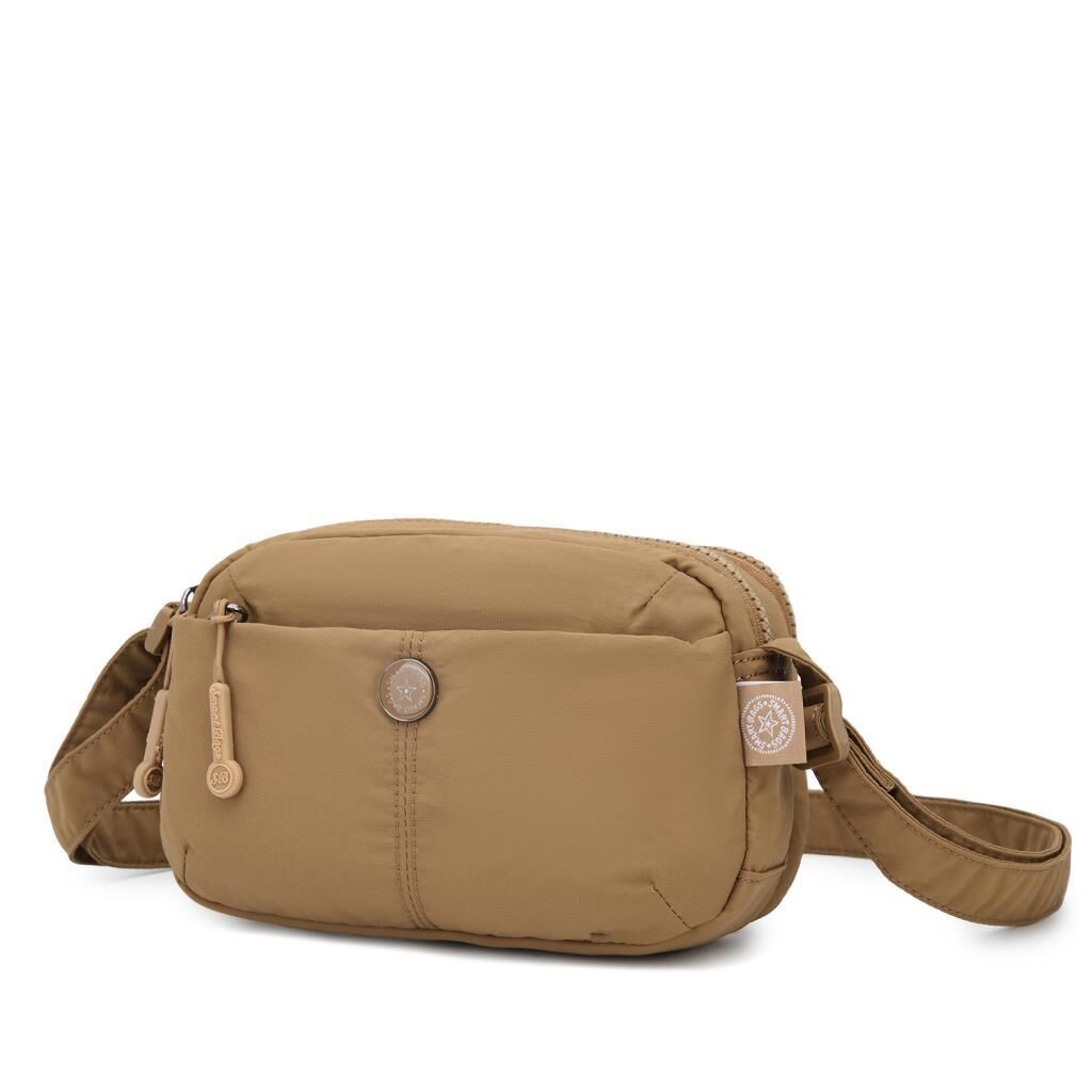 Smart Bags Mikro Poly Kumaş Mini Boy Postacı Kadın Çantası 3339 A.Kahve