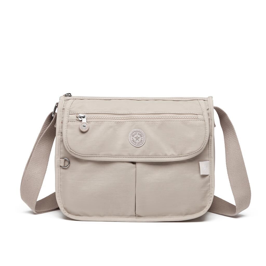 Smart Bags Postacı Kadın Çantası Krinkıl Kumaş 3164 Siyah