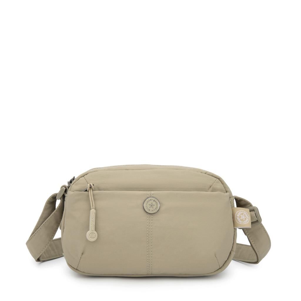 Smart Bags Mikro Poly Kumaş Mini Boy Postacı Kadın Çantası 3339 Vizon