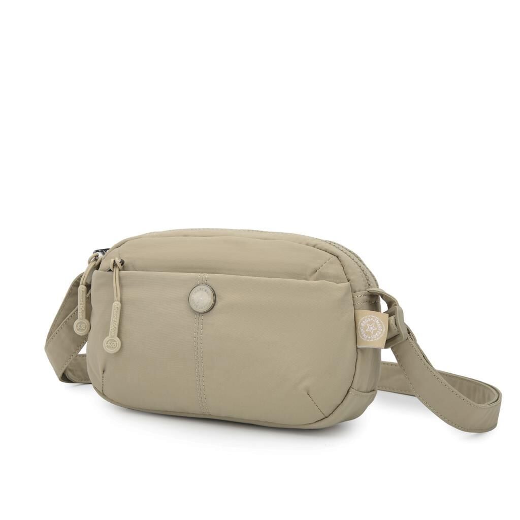 Smart Bags Mikro Poly Kumaş Mini Boy Postacı Kadın Çantası 3339 Vizon