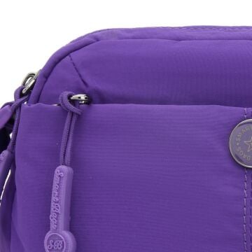 Smart Bags Mikro Poly Kumaş Mini Boy Postacı Kadın Çantası 3339 Mor