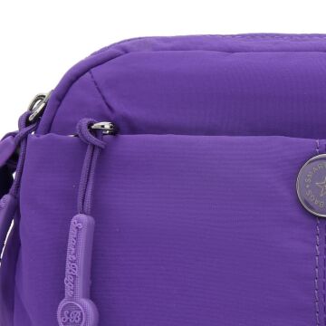 Smart Bags Mikro Poly Kumaş Mini Boy Postacı Kadın Çantası 3339 Mor