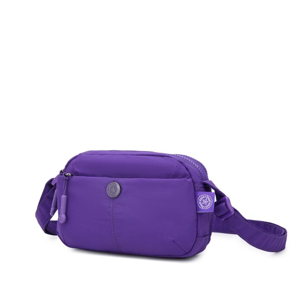 Smart Bags Mikro Poly Kumaş Mini Boy Postacı Kadın Çantası 3339 Mor