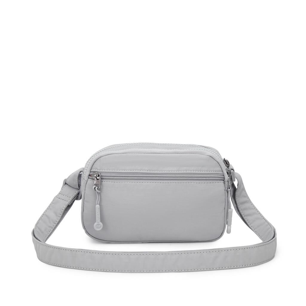 Smart Bags Mikro Poly Kumaş Mini Boy Postacı Kadın Çantası 3339 Gri