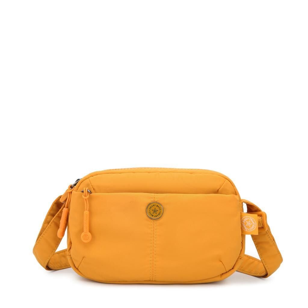 Smart Bags Mikro Poly Kumaş Mini Boy Postacı Kadın Çantası 3339 Hardal