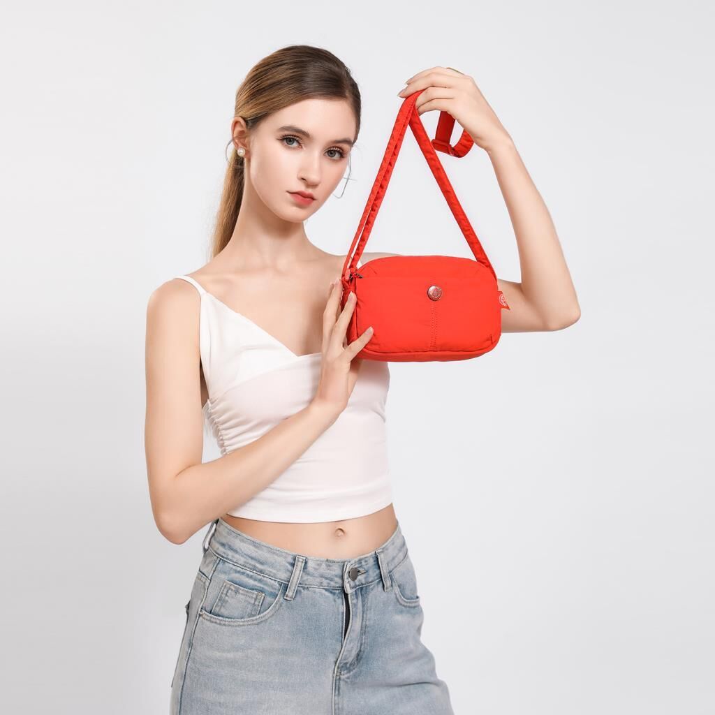 Smart Bags Mikro Poly Kumaş Mini Boy Postacı Kadın Çantası 3339 Hardal