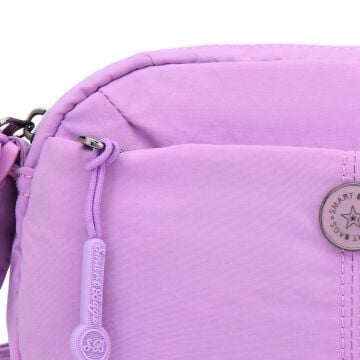 Smart Bags Mikro Poly Kumaş Mini Boy Postacı Kadın Çantası 3339 Lila