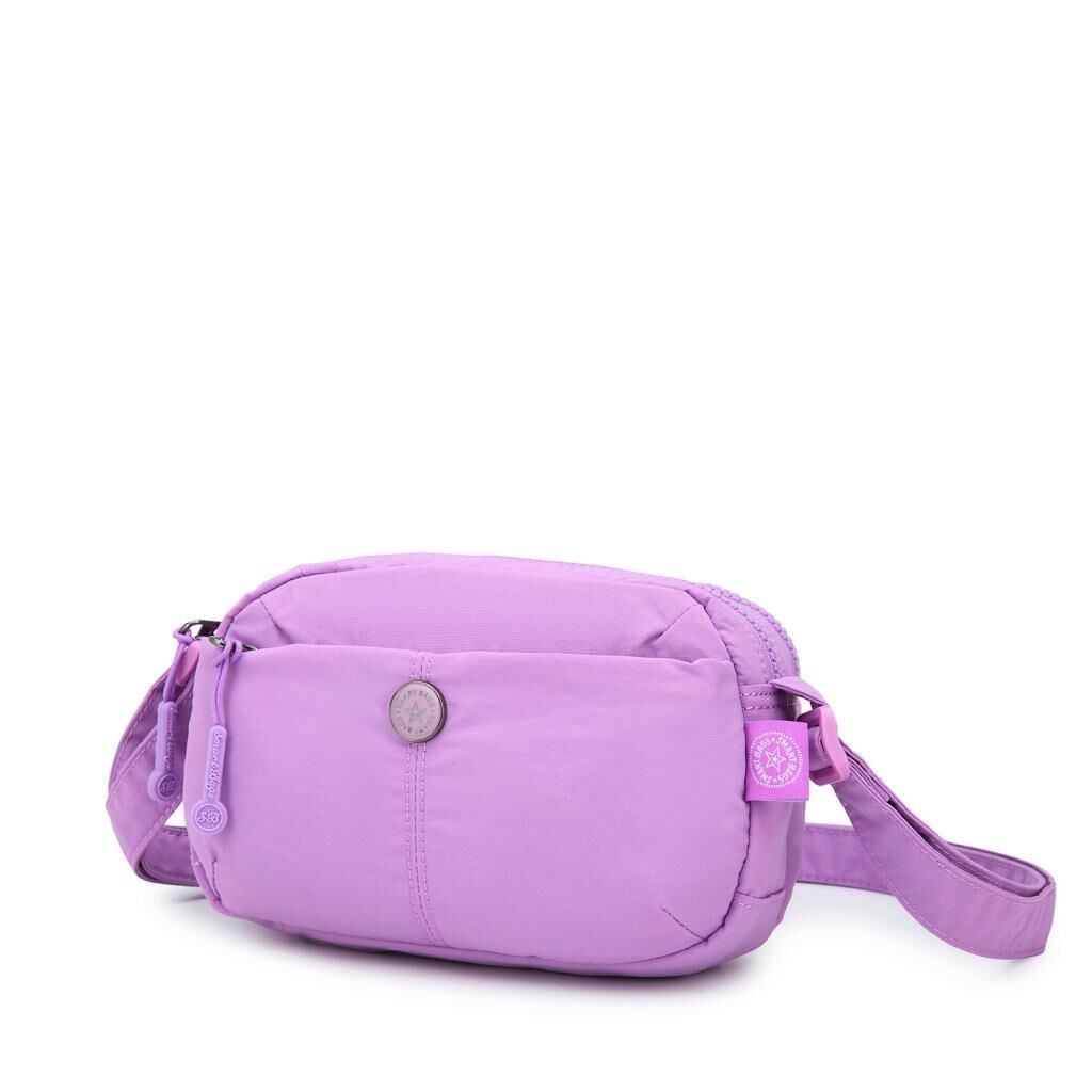 Smart Bags Mikro Poly Kumaş Mini Boy Postacı Kadın Çantası 3339 Lila