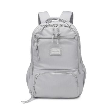 Smart Bags Sırt Çantası Okul Boyu Laptop Gözlü 3196 A.Gri