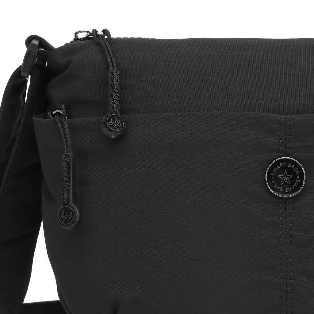 Smart Bags Mikro Poly Kumaş Postacı Kadın Çantası 3338 Siyah