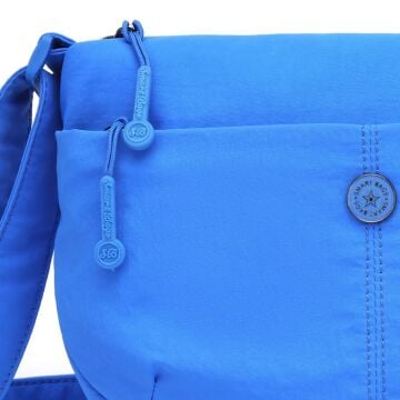 Smart Bags Mikro Poly Kumaş Postacı Kadın Çantası 3338 Mavi