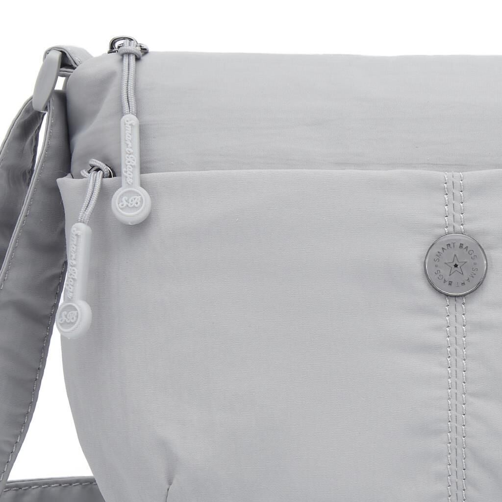 Smart Bags Mikro Poly Kumaş Postacı Kadın Çantası 3338 Gri