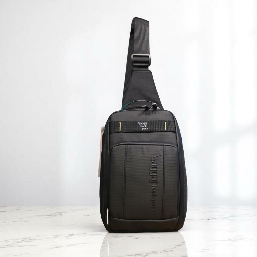Tek Askılı Bodybag Erkek Sırt Çantası Baggaj CS24160 Siyah