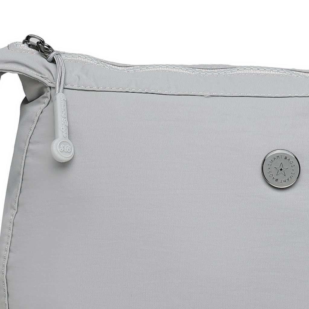 Smart Bags Mikro Poly Kumaş Postacı Kadın Çantası 3341 Gri