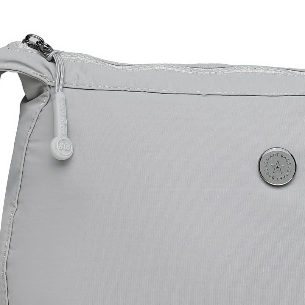 Smart Bags Mikro Poly Kumaş Postacı Kadın Çantası 3341 Gri