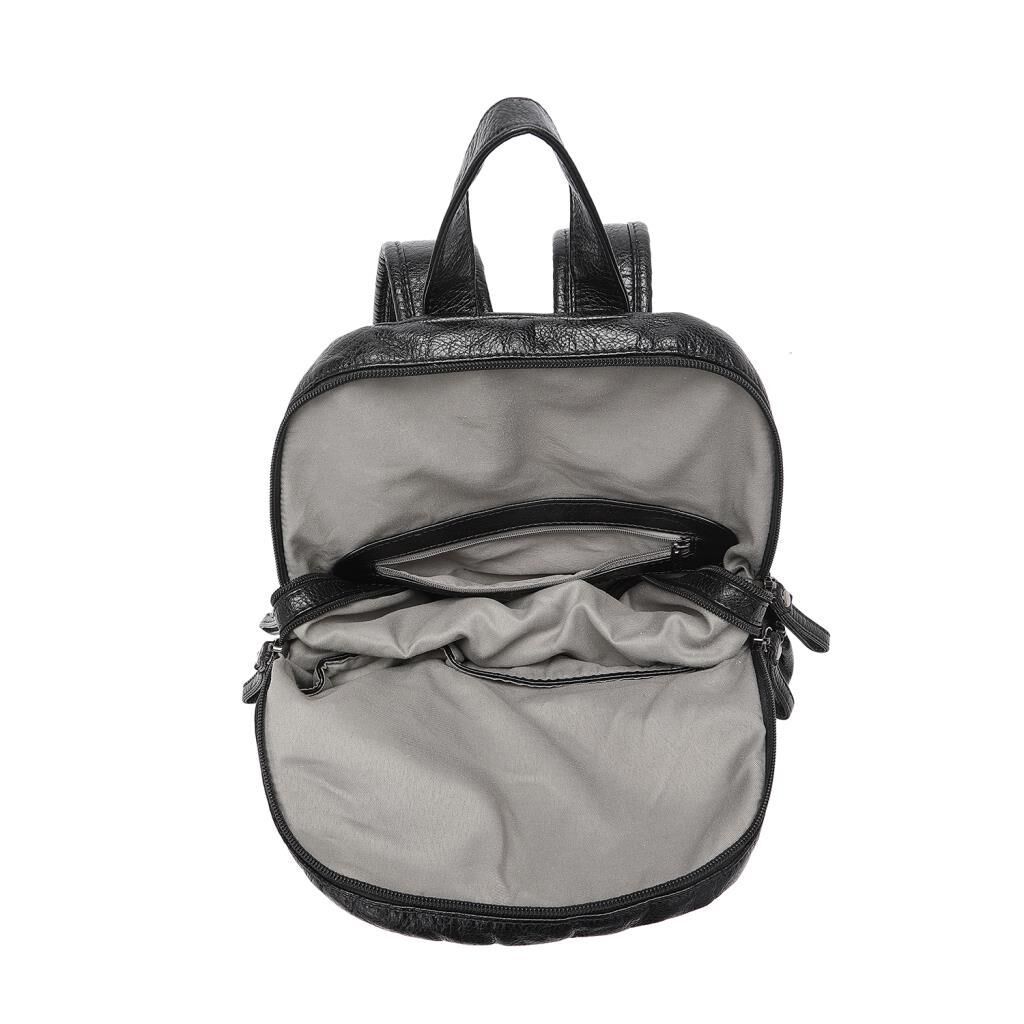 Yıkama Deri Sırt Askılı Kadın Çantası 21-K Barcelona 1900