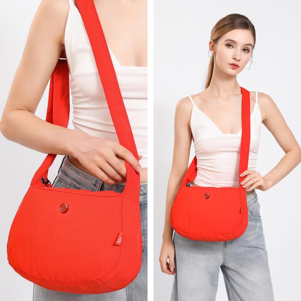 Smart Bags Mikro Poly Kumaş Postacı Kadın Çantası 3341 Hardal