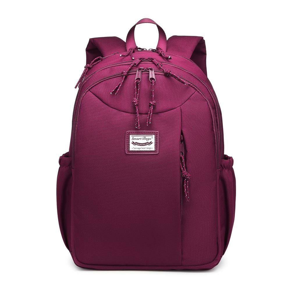 Smart Bags Sırt Çantası Okul Boyu Laptop Gözlü 3200 Bordo
